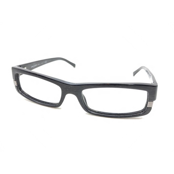 Prada VPR 01L 7BN-1O1 Black Gray Eyeglasses Frames 53-16 140 Italy Designer - Picture 8 of 12